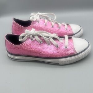 Converse Kids Pink Glitter Sneakers